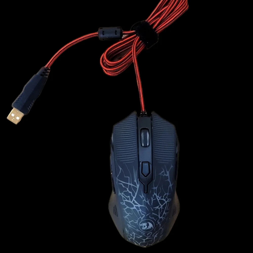 Red Dragon Centrophorus 3200DPI Gaming Mouse Model M601-3 Red Lights